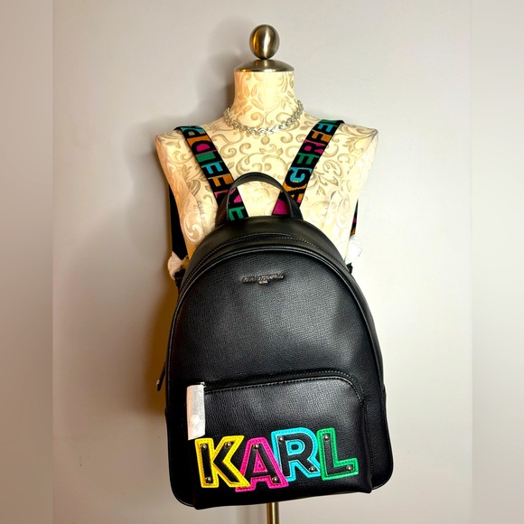 🆕 KARL LAGERFELD Backpack - Picture 2 of 12